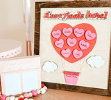 Love Floats Here Custom Valentine's Day Sign // Custom Name Sign // Valentine's Day Gift // Gift for Mom // Gift for Grandma