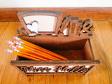 Teacher Desk Pencil Organizer // Customized Teacher Gift