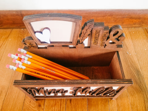 Teacher Supply, Teacher Desk Set, Personalized Office Supplies, Pencil  Desk, Teacher Gift, School, Pencil Stapler, Office Set, Pencil Mouse 