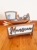 Teacher Desk Pencil Organizer // Customized Teacher Gift