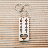 Music Code Keychain // Valentine's Day Gift // Gift for Loved One // Music Scan Code Keychain // Heart Keychain // Anniversary Gift // Wedding Gift
