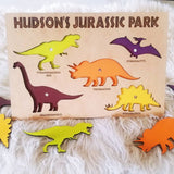 Custom Laser Cut Dinosaur Puzzle // Wooden Puzzle // Wooden Learning Toys // Dinosaur Puzzle // Gift Idea // Shapes Puzzle // Kids Toys