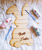 DIY Shiplap Easter Bunny Sign Painting Kit