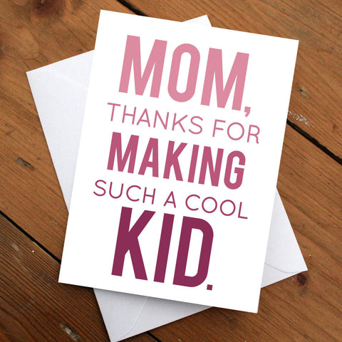 Mother's Day Card // Mom Birthday Card //Mom Card // Greeting card // Funny Card // Gift for Mom // Gift for Woman // Quirky Card //