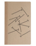 Bobby Pin Notebook // Bobby Pins // Girly Notebook // Blank Notebook // Sketchbook // 40 Page // Note Pad // Memo Book // Sketch Book //